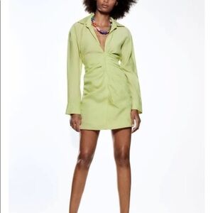chinese dress ladies Zara floral puff sleeve dress SOLD OUT Size M medium ladies   Afashionistastore
